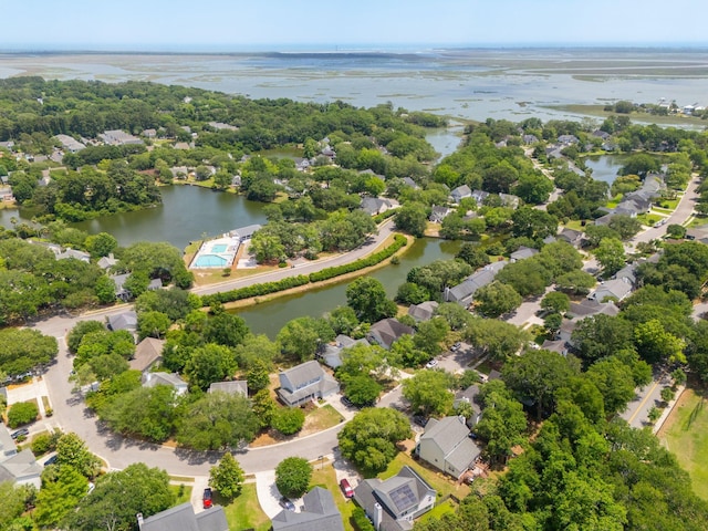 1027 Wayfarer Ln, Charleston, SC 29412 - aerial view of residential area with a nearby body of water