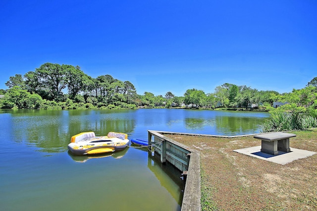 1027 Wayfarer Ln, Charleston, SC 29412 - dock area featuring a water view