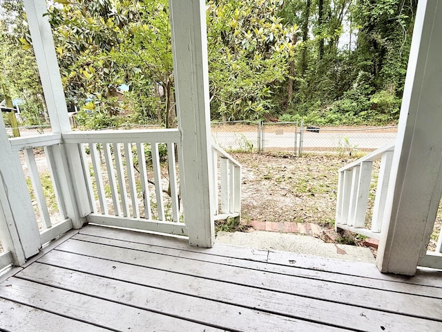 307 Mill St, Walterboro, SC 29488 - view of wooden deck