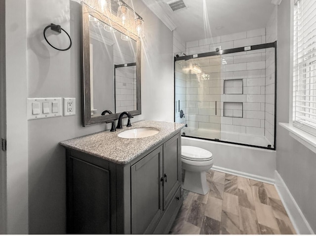 1211 Dennis Blvd, Moncks Corner, SC 29461 - bathroom featuring vanity and combined bath / shower with glass door