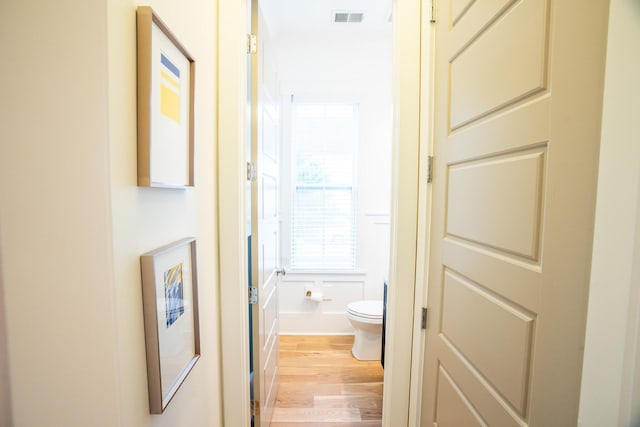 3707 Gambrill Ln, Mount Pleasant, SC 29466 - hallway with light wood-style floors