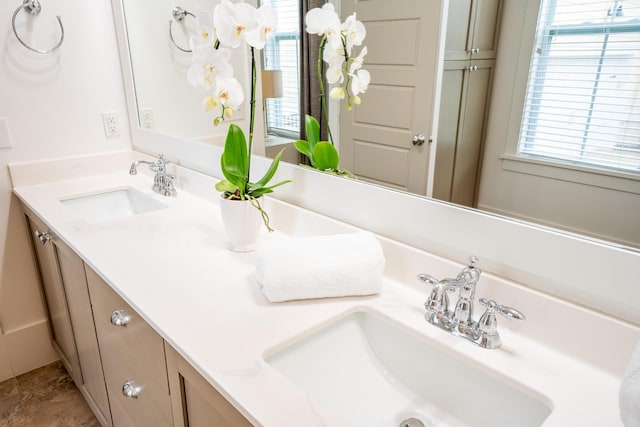 3707 Gambrill Ln, Mount Pleasant, SC 29466 - bathroom featuring plenty of natural light and double vanity