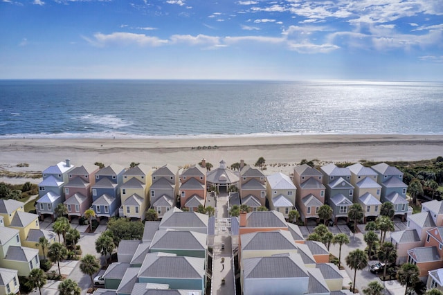 water view with a view of the beach