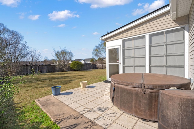 view of patio / terrace with a fenced backyard