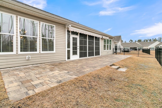 back of house featuring a patio area