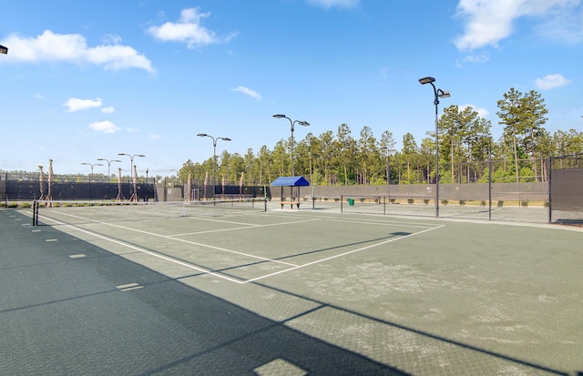 view of tennis court