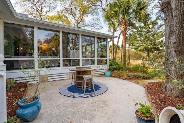 630 Cain Dr, Mount Pleasant, SC 29464 - view of patio with a sunroom