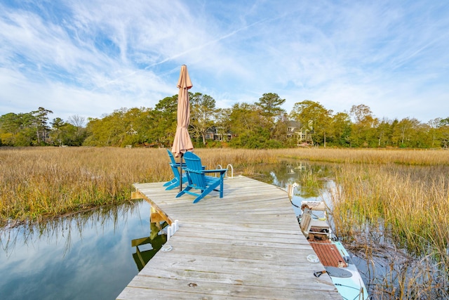 630 Cain Dr, Mount Pleasant, SC 29464 - dock featuring a water view