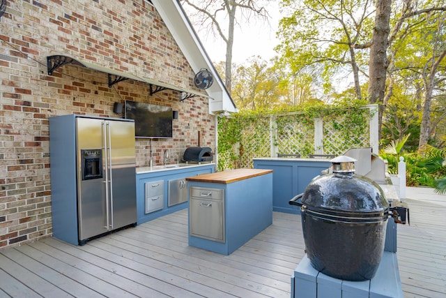 630 Cain Dr, Mount Pleasant, SC 29464 - wooden terrace featuring a sink