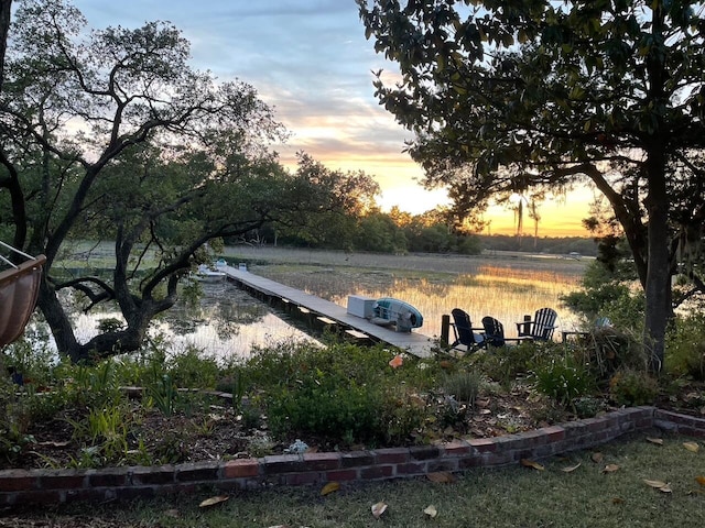 630 Cain Dr, Mount Pleasant, SC 29464 - view of yard featuring a boat dock