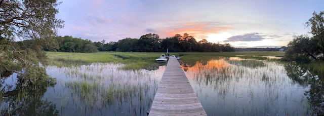 630 Cain Dr, Mount Pleasant, SC 29464 - dock featuring a water view