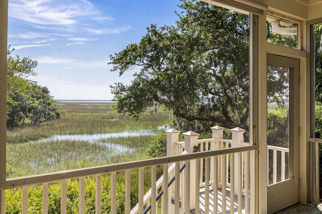 2087 Sterling Marsh Ln, Seabrook Island, SC 29455 - deck with a water view