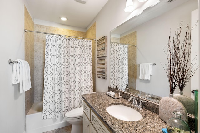 2087 Sterling Marsh Ln, Seabrook Island, SC 29455 - bathroom with vanity, toilet, and shower / bath combo