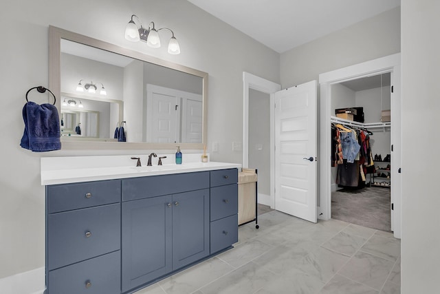 bathroom with vanity