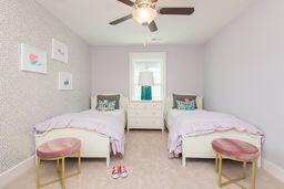 bedroom with ceiling fan