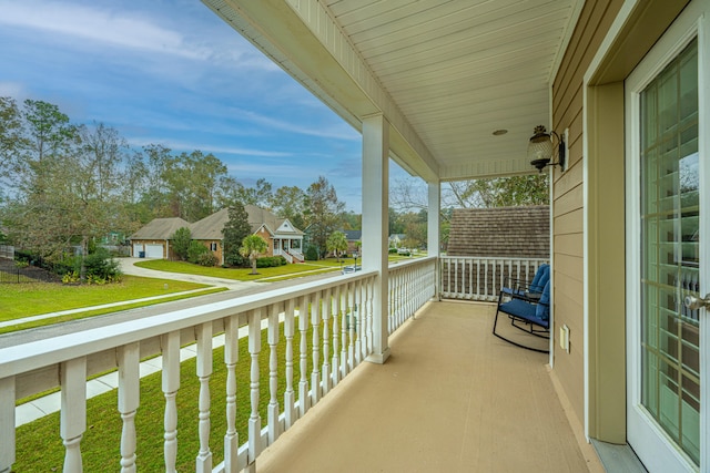 view of balcony