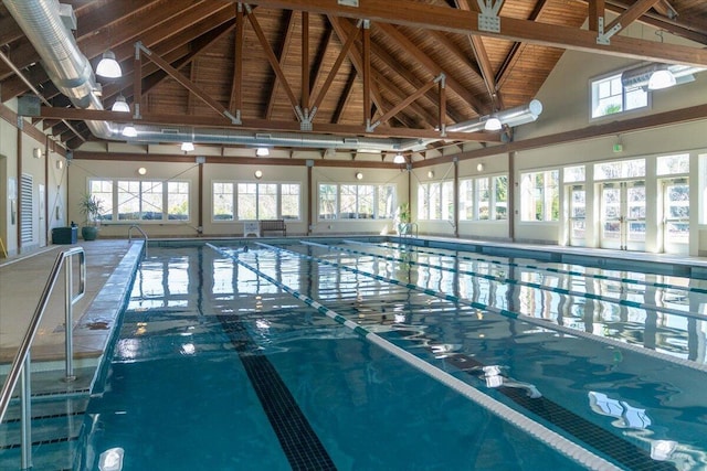 view of indoor community pool
