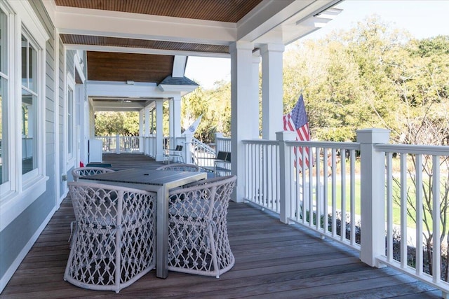 view of deck