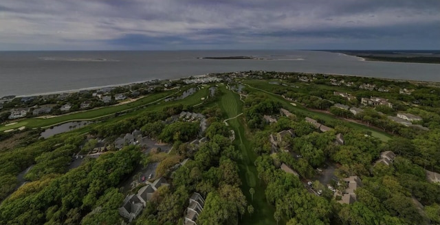 aerial overview of property's location featuring a large body of water and nearby suburban area