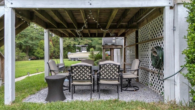 view of patio / terrace with outdoor dining area