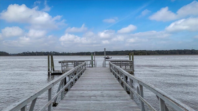 dock with a water view