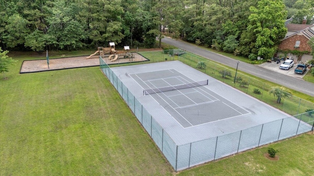 view of tennis court