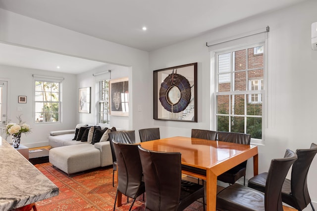 dining area featuring a healthy amount of sunlight