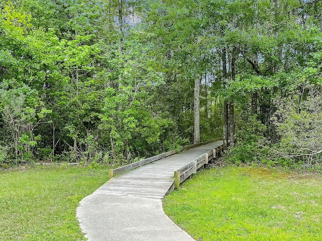 125 Towering Pine Dr, Ladson, SC 29456 - view of home's community featuring a lawn and a wooded view