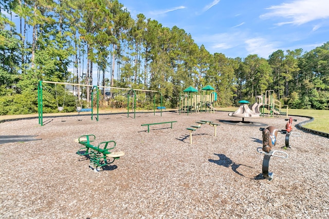 125 Towering Pine Dr, Ladson, SC 29456 - community jungle gym with view of wooded area