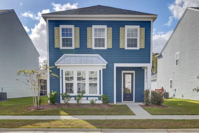 view of front of house with a front yard