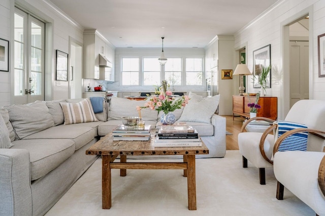 222 Haddrell St, Mount Pleasant, SC 29464 - living area with ornamental molding