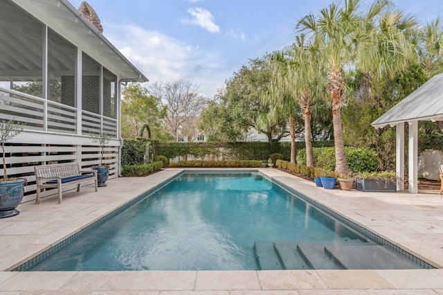 222 Haddrell St, Mount Pleasant, SC 29464 - view of swimming pool with a patio area and a sunroom