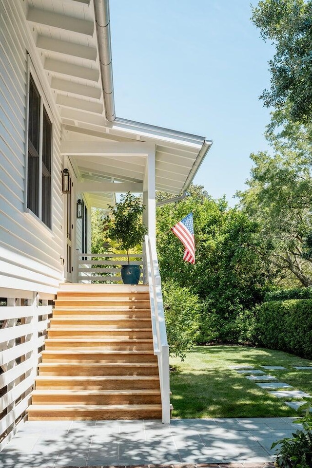 222 Haddrell St, Mount Pleasant, SC 29464 - covered porch featuring a yard