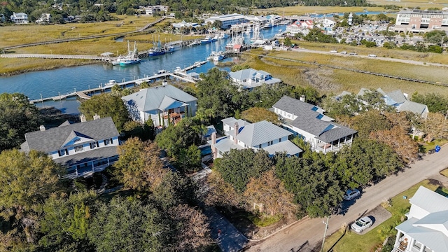 222 Haddrell St, Mount Pleasant, SC 29464 - bird's eye view of a large body of water and numerous boat docks