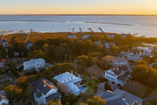 222 Haddrell St, Mount Pleasant, SC 29464 - aerial perspective of suburban area with a nearby body of water