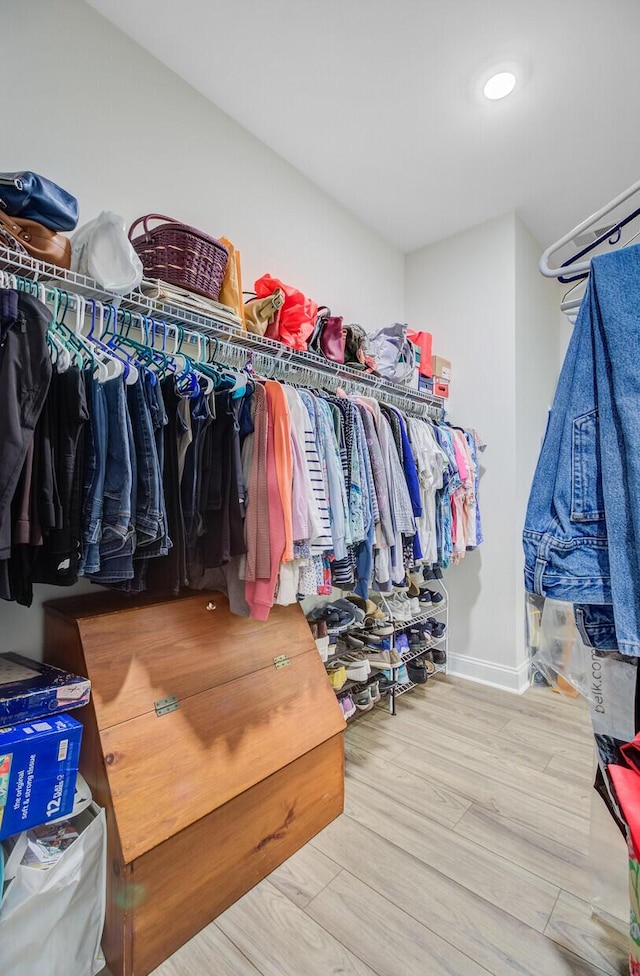 5078 Song Sparrow Way, Summerville, SC 29483 - walk in closet featuring wood finished floors