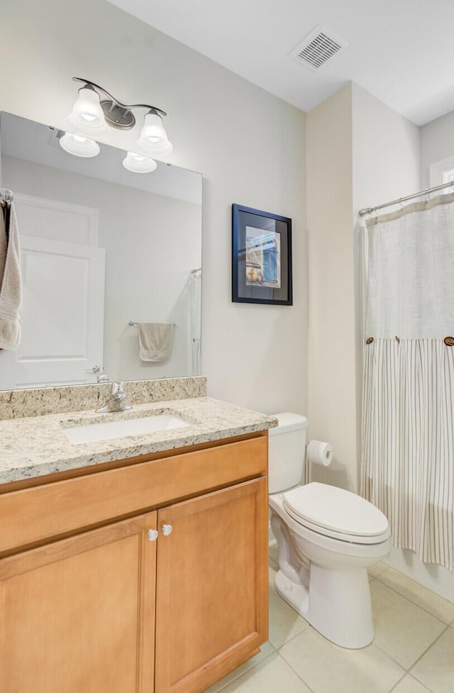 5078 Song Sparrow Way, Summerville, SC 29483 - full bath with vanity, tile patterned floors, toilet, and curtained shower
