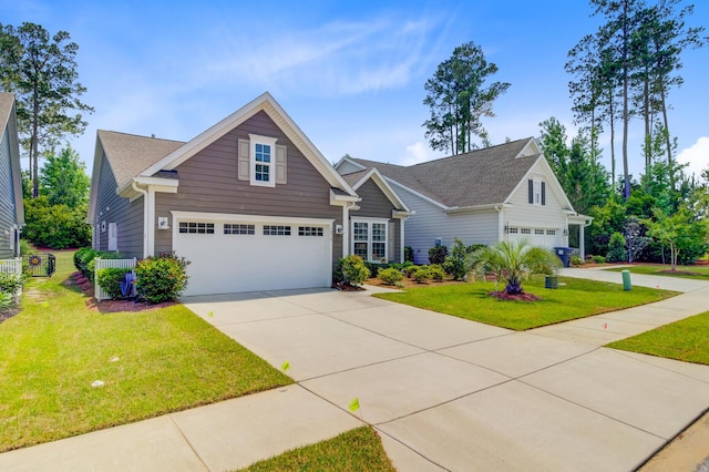 5078 Song Sparrow Way, Summerville, SC 29483 - view of front of house featuring driveway, a front lawn, and a garage
