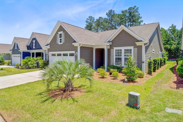 5078 Song Sparrow Way, Summerville, SC 29483 - view of front facade featuring concrete driveway, a front lawn, and roof with shingles
