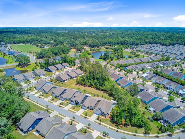 5078 Song Sparrow Way, Summerville, SC 29483 - aerial overview of property's location featuring a large body of water, a heavily wooded area, and nearby suburban area