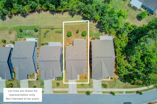 5078 Song Sparrow Way, Summerville, SC 29483 - aerial view of property's location with property parcel outlined