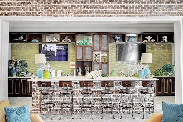 5078 Song Sparrow Way, Summerville, SC 29483 - bar with brick wall