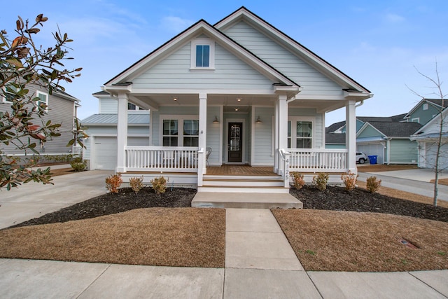 bungalow-style home featuring covered porch