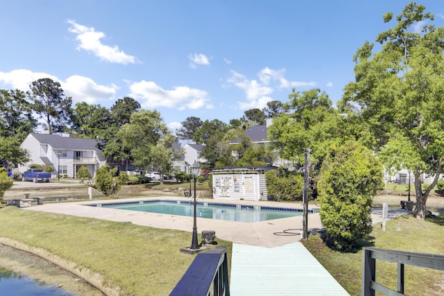 4662 Nibbs Ln, North Charleston, SC 29418 - community pool featuring a yard and a patio area