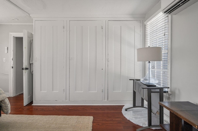 interior space with an AC wall unit