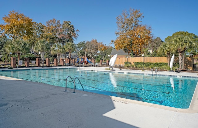 view of pool