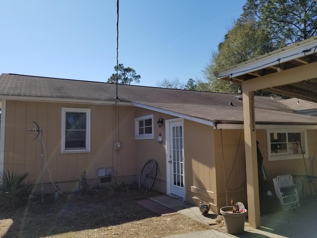 view of rear view of property