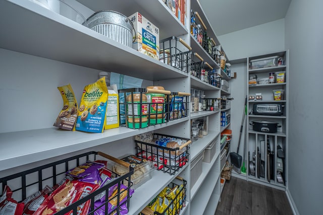 view of storage area