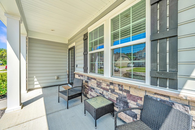 view of patio / terrace featuring a porch