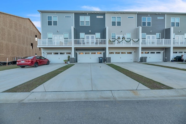 view of front of home with central AC unit